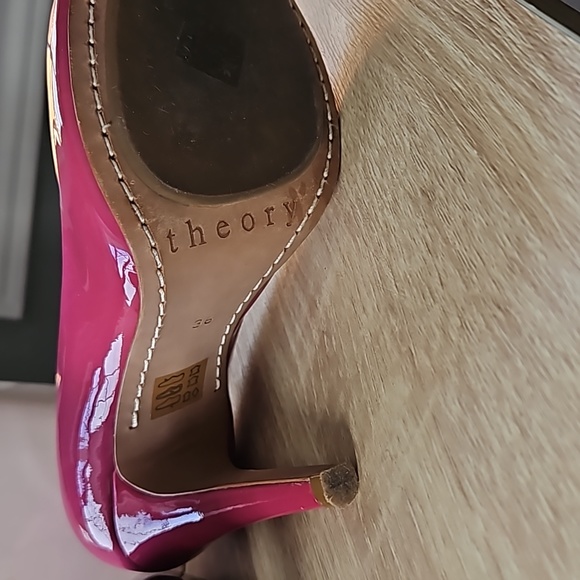 Theory Patent leather Open Toe Heels - Picture 6 of 8